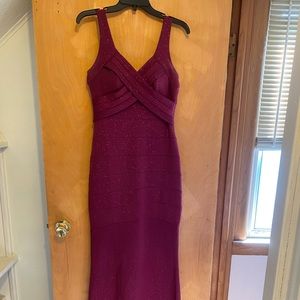 LONG PURPLE PROM DRESS